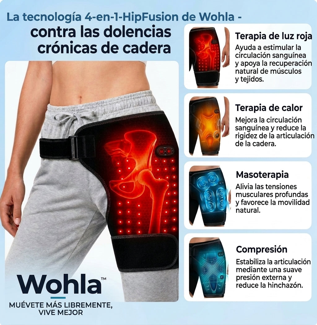 Wohla – Cinturón terapéutico 4 en 1 para cadera